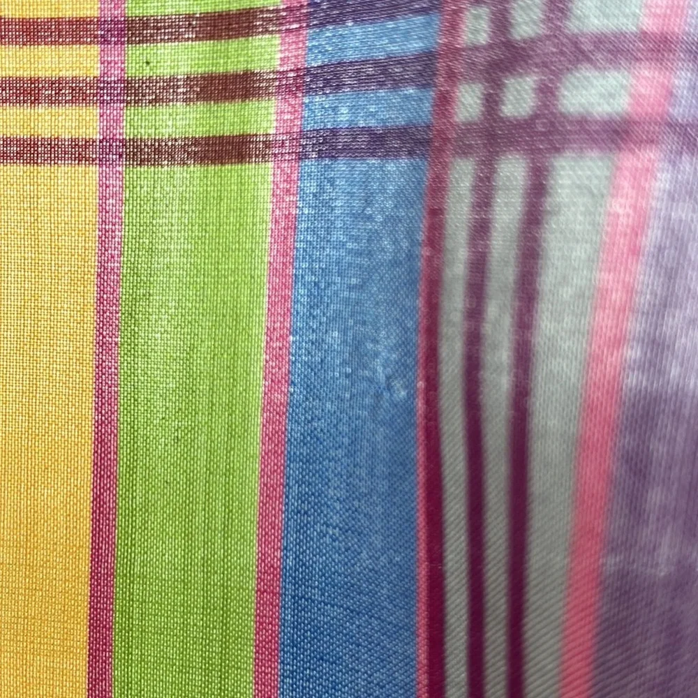 Vintage silk striped scarf